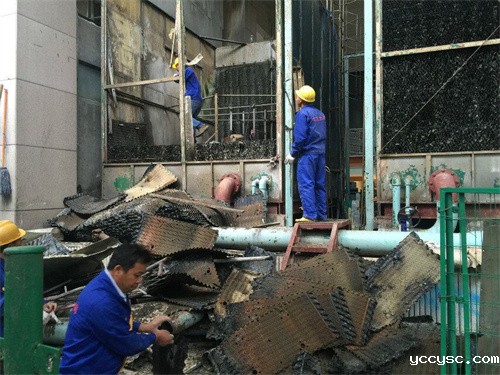 佛山凉水塔填料更换安装,冷却塔填料拆换清洗