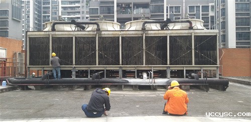 冷却塔每天的用水量